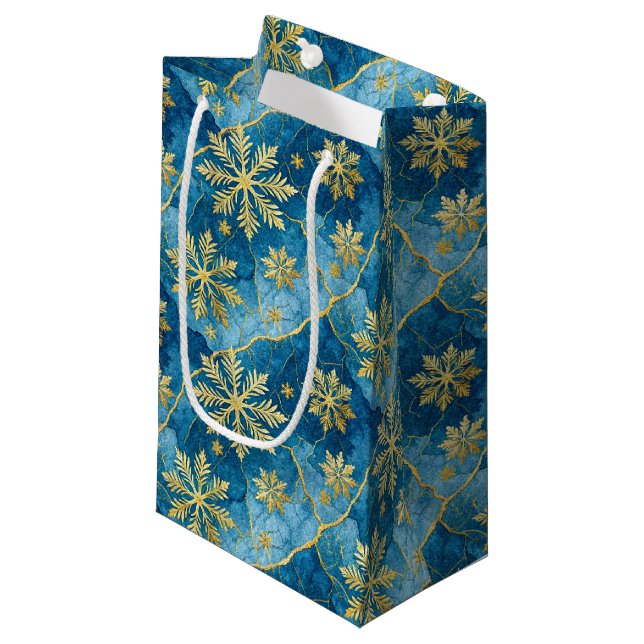 Golden Snowflake Frozen Abstract (Framsidan Vinklad)