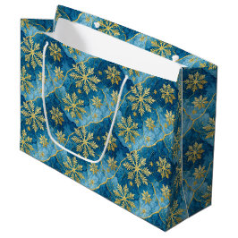 Golden Snowflake Frozen Abstract