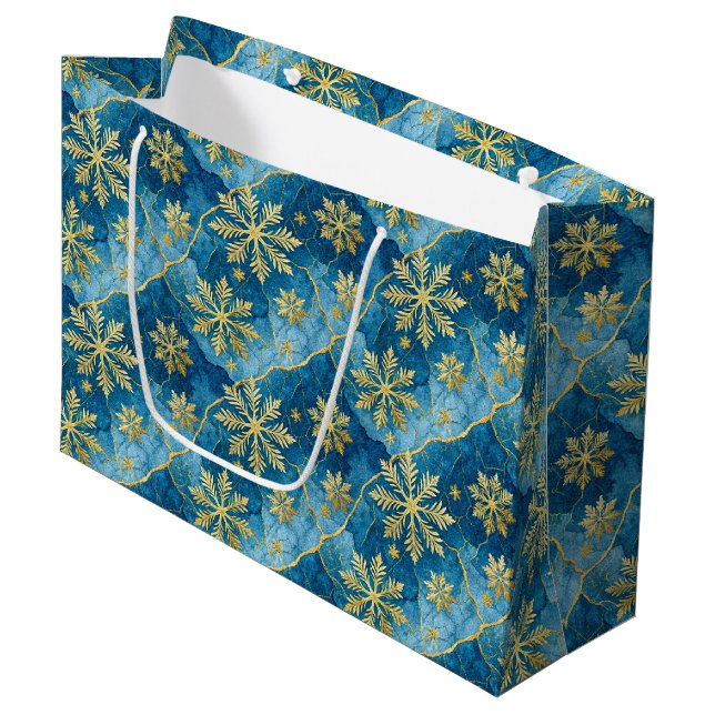 Golden Snowflake Frozen Abstract (Framsidan Vinklad)