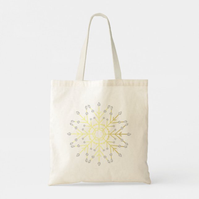 Golden Snowflake Tygkasse (Baksida)