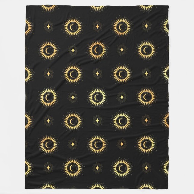 Golden sol fleecefilt (Framsidan)