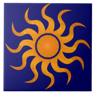 Golden Sol Midnight Blue Tile - Large Kakelplatta