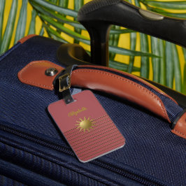 Golden Sol på Ro Rosa Luggage Tag Bagagebricka