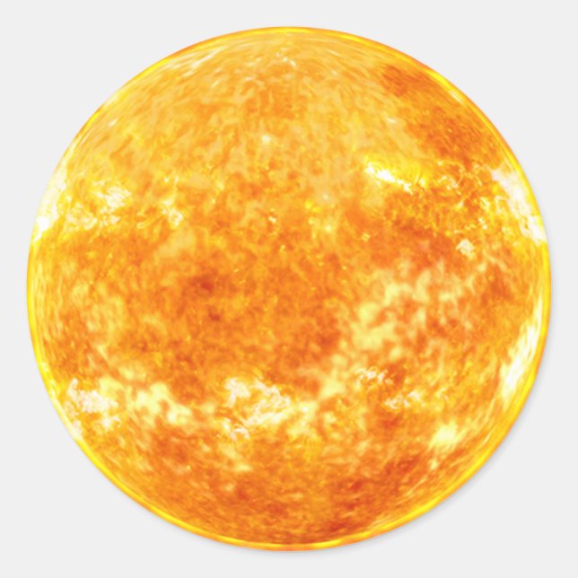 Golden sol runt klistermärke (Framsida)