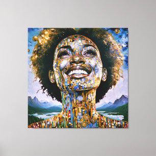 "Golden Soul, Infinite Himmel" Canvastryck