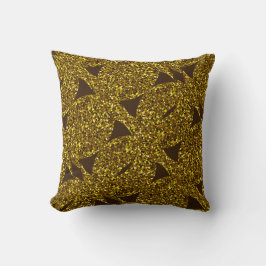 Golden sparkly abstrakt mönster kudde