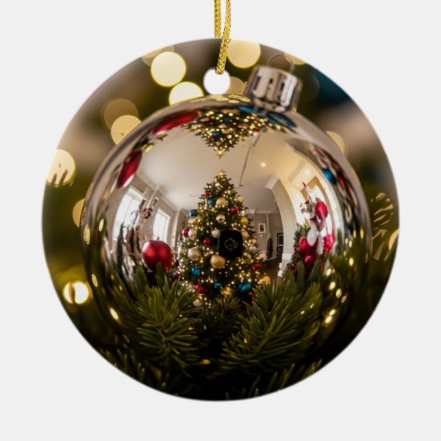 Golden Spegel julprydnad Julgransprydnad Keramik (Framsidan)