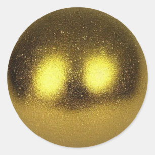 Golden Sphere Runt Klistermärke