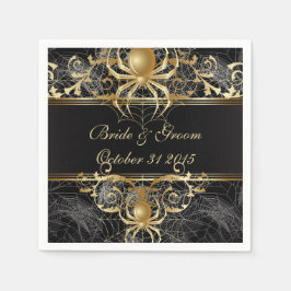 Golden Spider Pappra Party Napkins Pappersservett