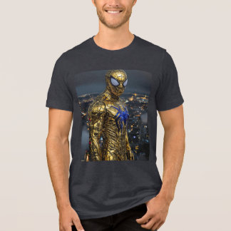 Golden Spider: Ultra-Realistisk Metallisk Dräkt T- T Shirt