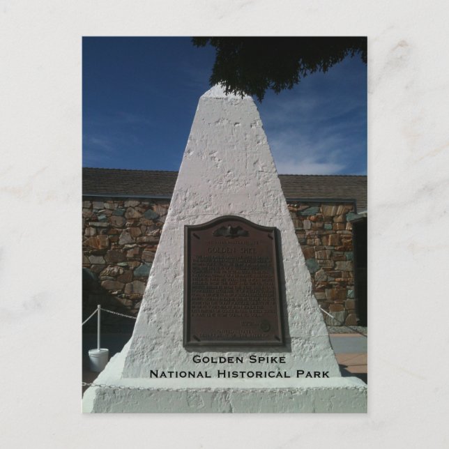 Golden Spike Monument Vykort (Framsida)