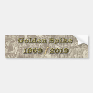 Golden Spike Transkontinental Railroad Sesquincent Bildekal