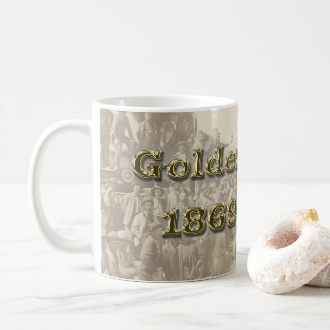 Golden Spike Transkontinental Railroad Sesquincent Kaffemugg (Med munk)