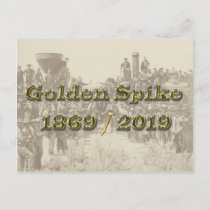 Golden Spike Transkontinental Railroad Sesquincent Vykort