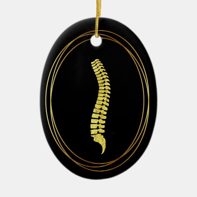 Golden Spine Silhouette jul Ornament (Framsidan)