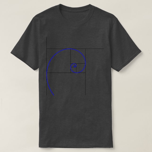 Golden Spiral Fibonacci Spiral 1 T Shirt (Design framsida)