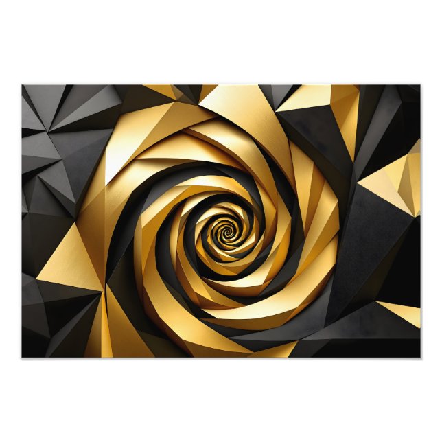 Golden Spiral Geometry Fototryck (Framsidan)