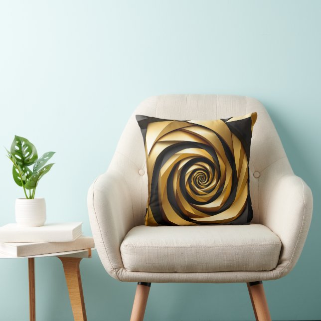 Golden Spiral Geometry Kudde (Stol)