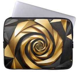 Golden Spiral Geometry Laptop Fodral