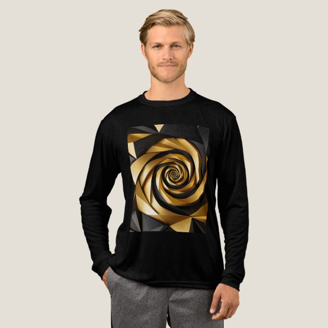 Golden Spiral Geometry T Shirt (Hel framsida)