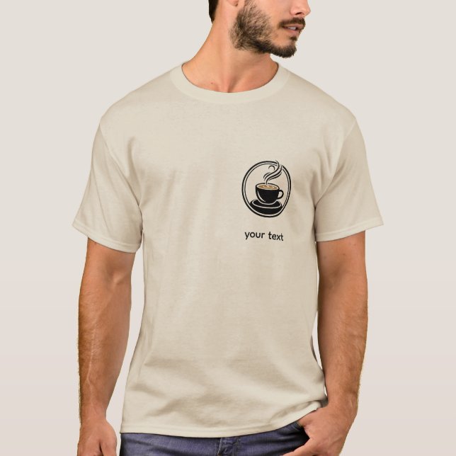 Golden Spiral in Darkness – Minimalist  Design T Shirt (Framsida)