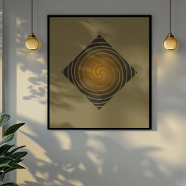 Golden Spiral: Jordade toner i Diamond Harmony Poster
