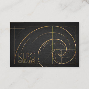 Golden Spiral Wave Visitkort