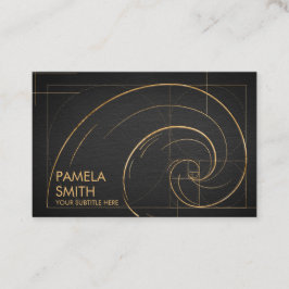 Golden Spiral Wave Visitkort