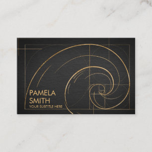 Golden Spiral Wave Visitkort