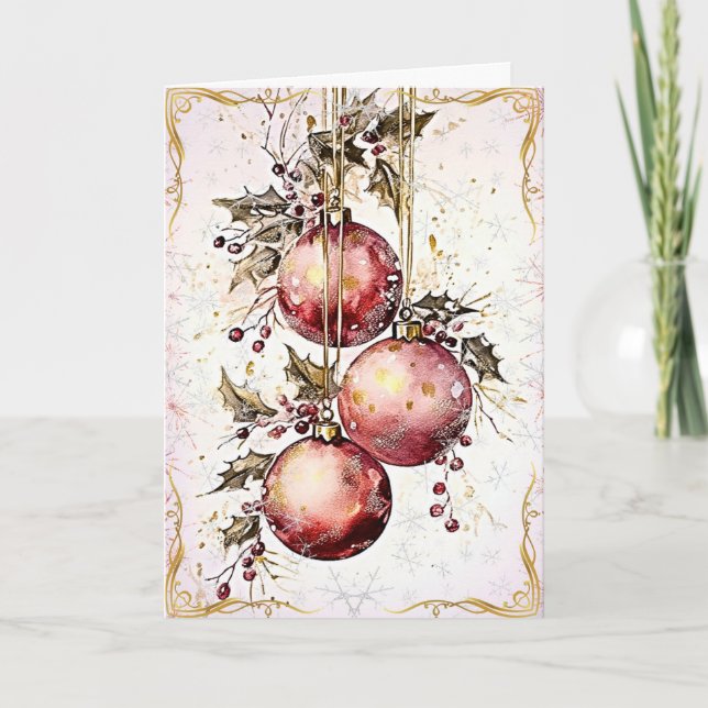 Golden Splendor från jul Kort (Framsida)