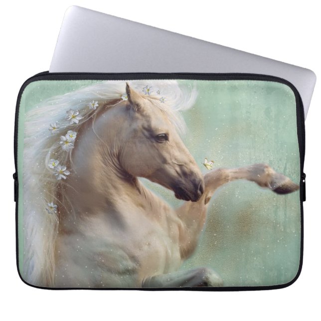 Golden Stallion Horse - Laptop Fodral (Framsidan)