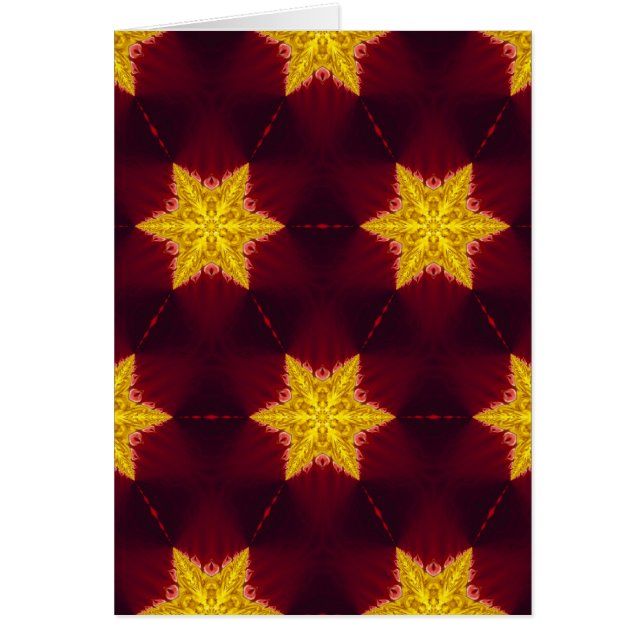 Golden Star Hälsningskort (Framsidan)