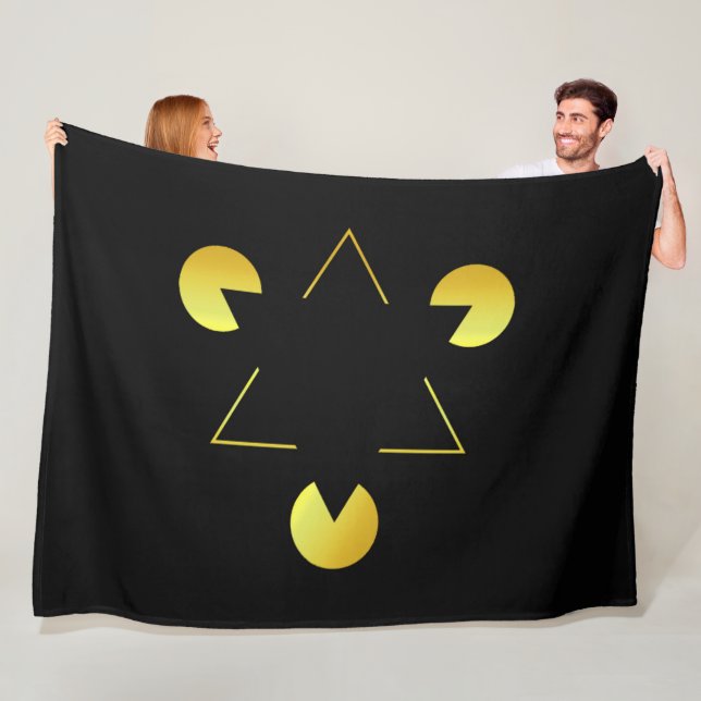 Golden Star illusion Fleece Blanket (På plats)