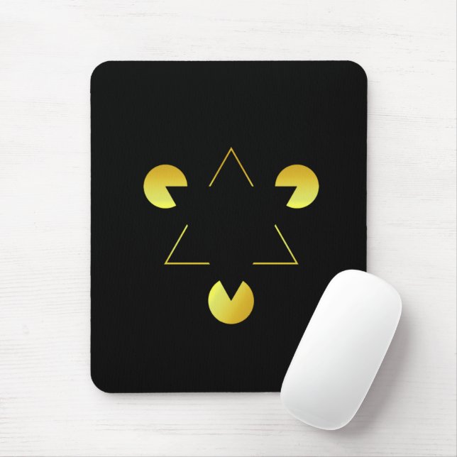 Golden Star illusion Mousepad Musmatta (Med mus)