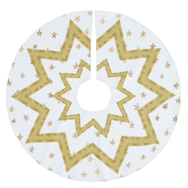 Golden Star - Julgran Skirt Julgransmatta Borstad Polyester (Framsidan)