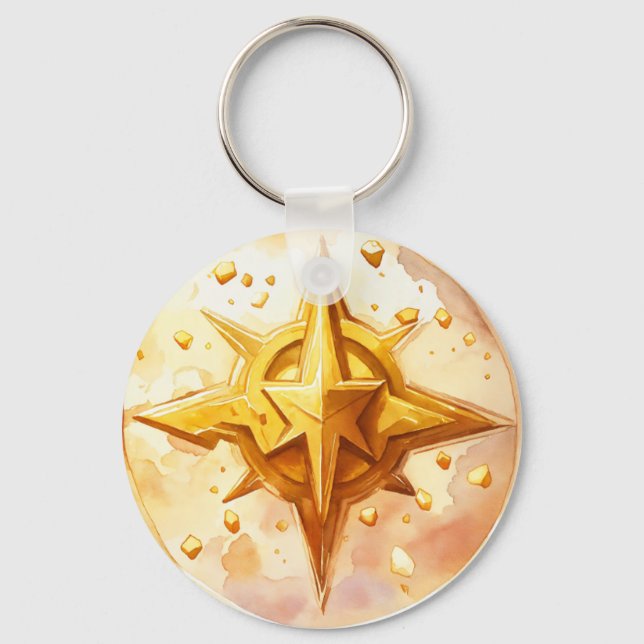 Golden Star Nyckelring (Framsida)
