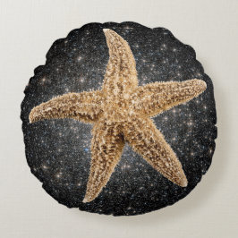 Golden Star Rund Kudde