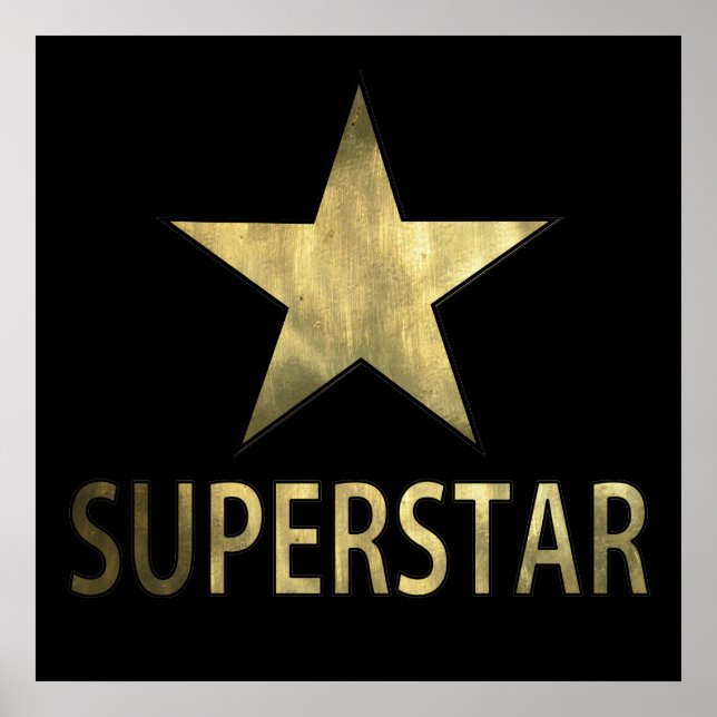 Golden Star Superstar Poster (Framsidan)