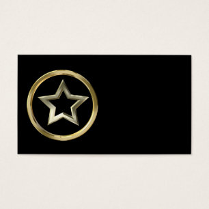 Golden star visitkort