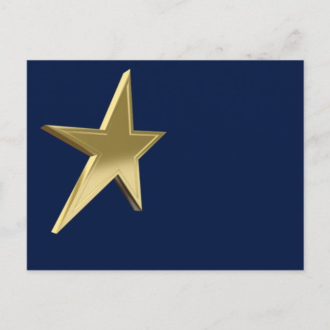 Golden star vykort (Framsida)