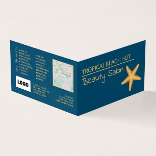 Golden Starfish, Beautician, Loyalty Card, Visitkort