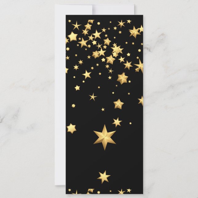 Golden Stars Inbjudningar (Framsida)