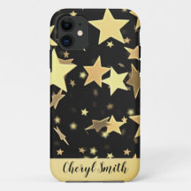 Golden Stars iPhone 11-fodral