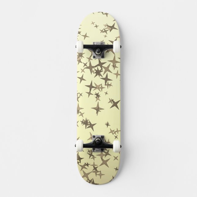 Golden Stars Mini Skateboard Bräda 18,5 Cm (Framsida)