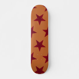 Golden Stars Mönster 12 Mini Skateboard Bräda 18,5 Cm