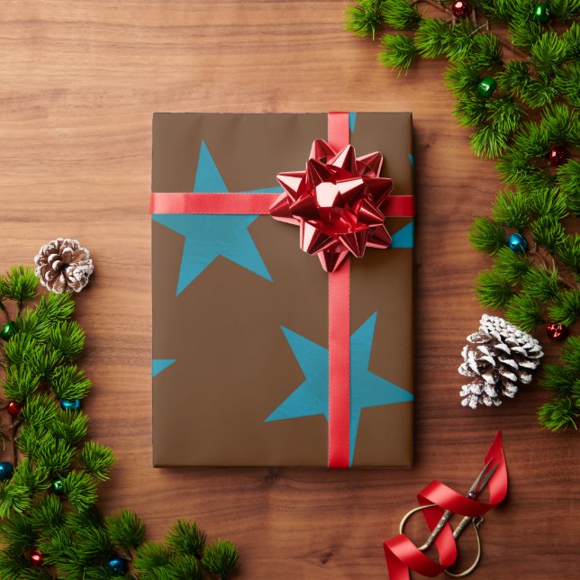 Golden Stars Mönster 16 Presentpapper (Julgåva)