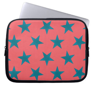 Golden Stars Mönster 19 Laptop Fodral
