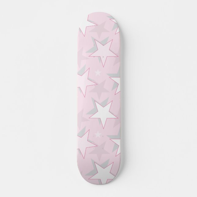 Golden Stars Mönster 1 Mini Skateboard Bräda 18,5 Cm (Framsida)