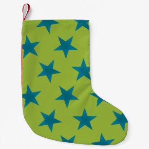 Golden Stars Mönster 20 Liten Julstrumpa