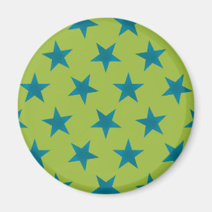 Golden Stars Mönster 20 Magnet